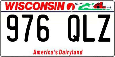 WI license plate 976QLZ