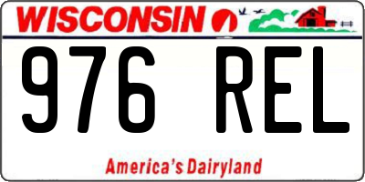 WI license plate 976REL