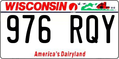 WI license plate 976RQY