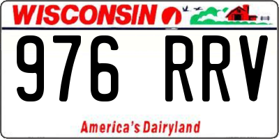 WI license plate 976RRV