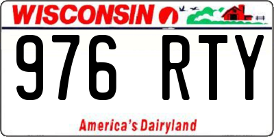 WI license plate 976RTY