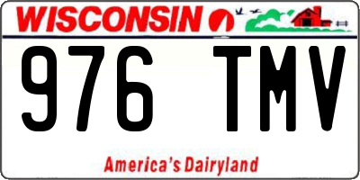WI license plate 976TMV