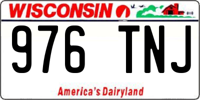WI license plate 976TNJ