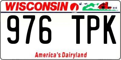 WI license plate 976TPK