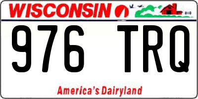 WI license plate 976TRQ