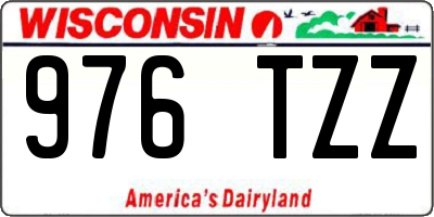 WI license plate 976TZZ