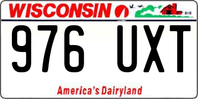 WI license plate 976UXT