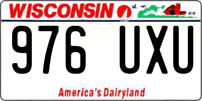 WI license plate 976UXU