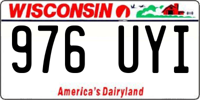 WI license plate 976UYI