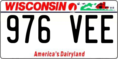 WI license plate 976VEE