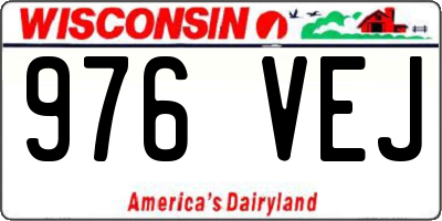 WI license plate 976VEJ