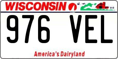 WI license plate 976VEL