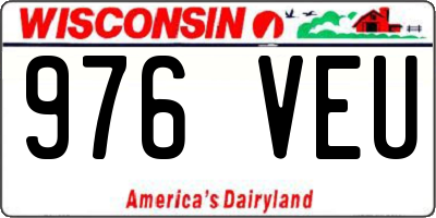 WI license plate 976VEU