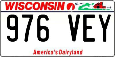 WI license plate 976VEY