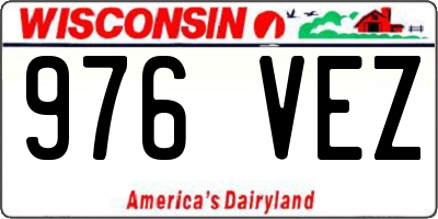 WI license plate 976VEZ