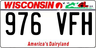 WI license plate 976VFH