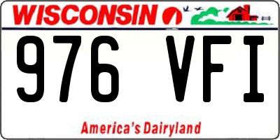 WI license plate 976VFI