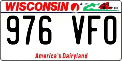 WI license plate 976VFO