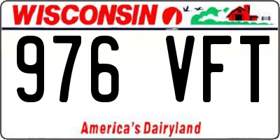 WI license plate 976VFT
