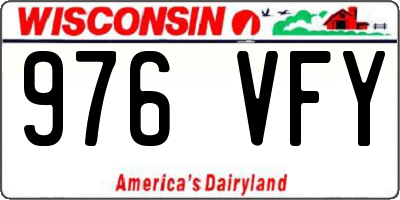 WI license plate 976VFY