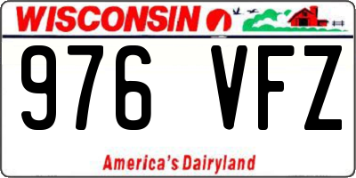 WI license plate 976VFZ
