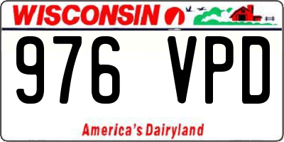 WI license plate 976VPD