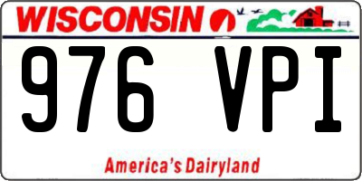 WI license plate 976VPI