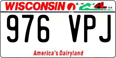 WI license plate 976VPJ