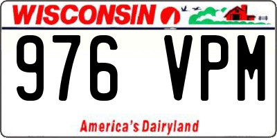WI license plate 976VPM
