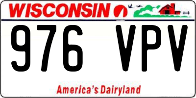 WI license plate 976VPV
