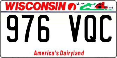 WI license plate 976VQC