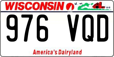 WI license plate 976VQD