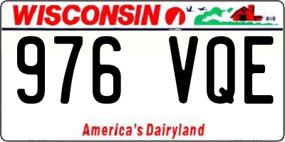 WI license plate 976VQE