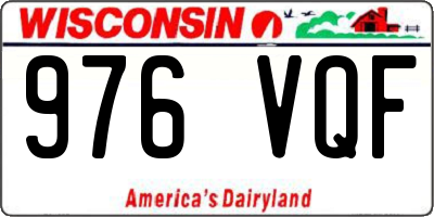 WI license plate 976VQF