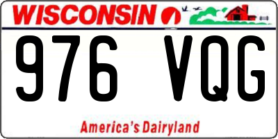 WI license plate 976VQG