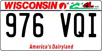 WI license plate 976VQI