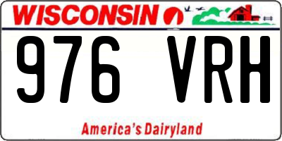 WI license plate 976VRH