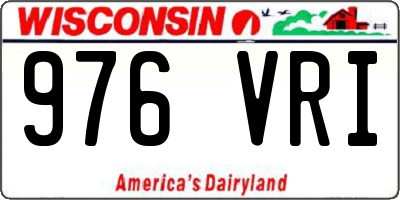 WI license plate 976VRI