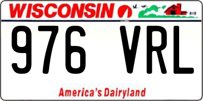 WI license plate 976VRL