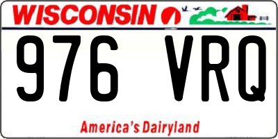 WI license plate 976VRQ