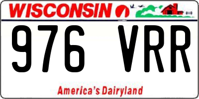 WI license plate 976VRR