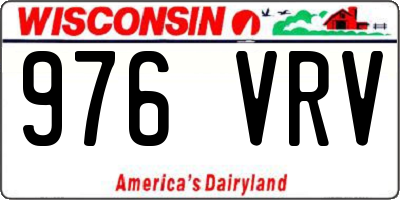 WI license plate 976VRV
