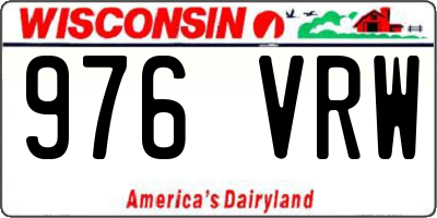 WI license plate 976VRW
