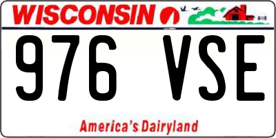 WI license plate 976VSE