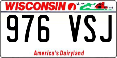 WI license plate 976VSJ