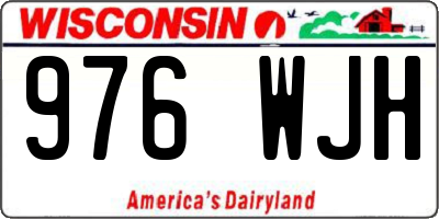 WI license plate 976WJH