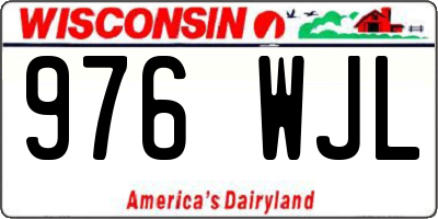 WI license plate 976WJL