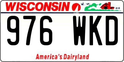 WI license plate 976WKD