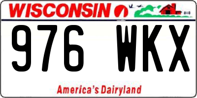 WI license plate 976WKX