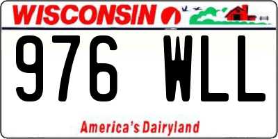WI license plate 976WLL